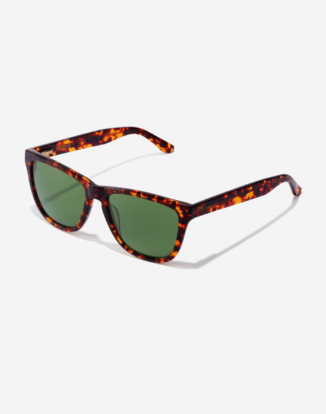Gafas de sol de pasta color sabana y lentes marrones